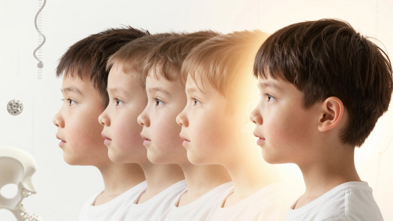 Dítě se postupně proměňuje od vrozené vady k přirozenému obličeji díky personalizované chirurgii.