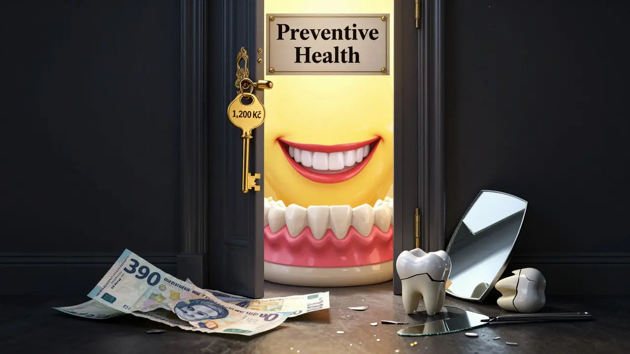 Zlatý klíč za 1 200 Kč otevírá dveře k zdravému úsměvu, zatímco levné řešení vede k poškozenému zubu.