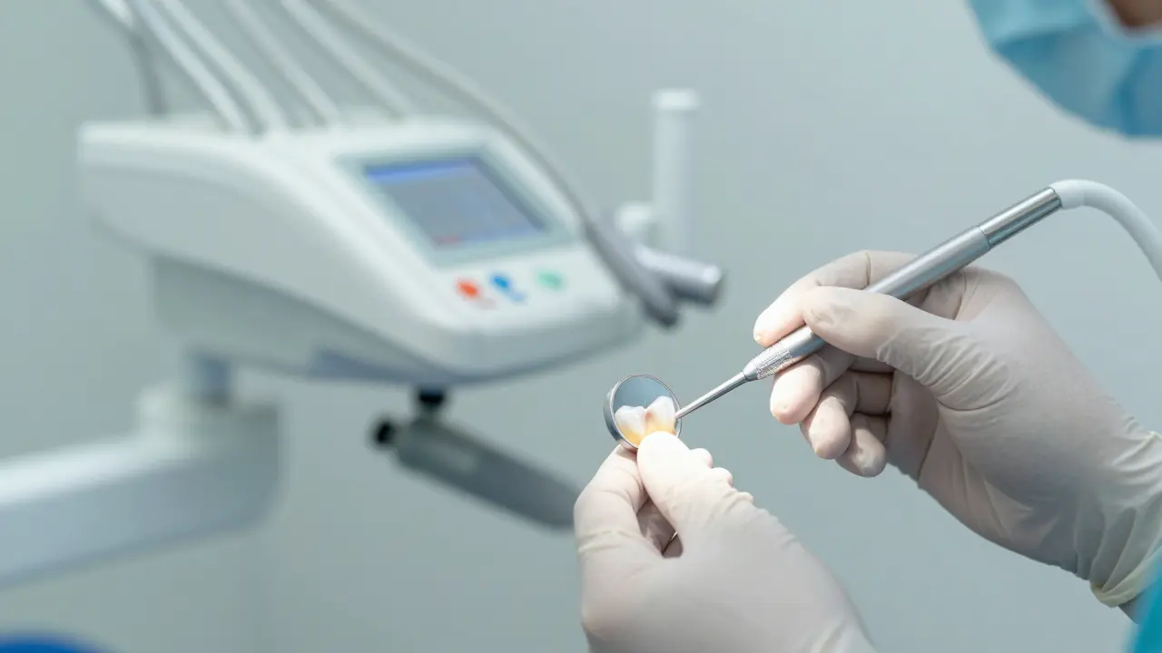 Moderní stomatologická péče při aplikaci estetické kompozitní plomby.